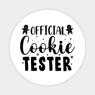 Official Cookie Tester Christmas Baking Team Gift Magnet